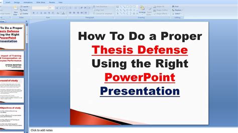 project defense presentation sample for students