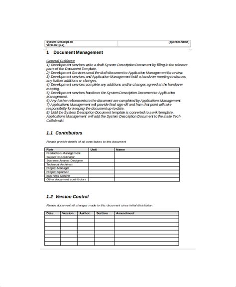 project documentation format pdf