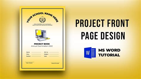 project first page name