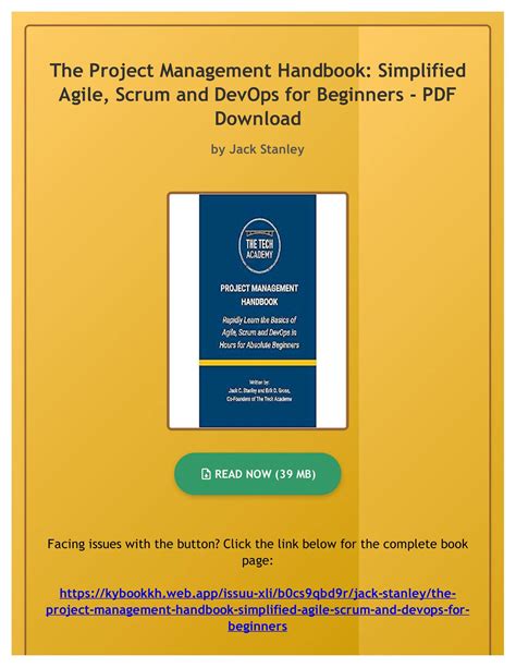 project management handbook simplified agile scrum and devops for beginners