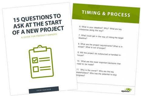 project management questions to ask before starting a project