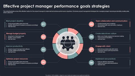 project manager performance goals examples