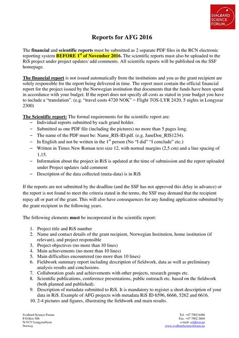 project overview report example