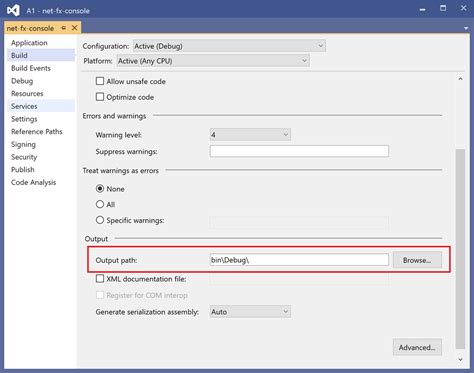 Project Path In C#