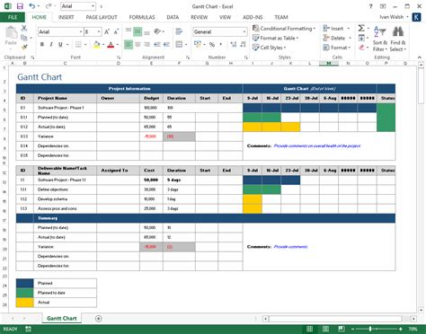 project plan template in excel download