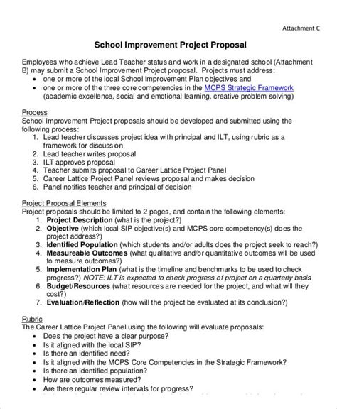 project proposal example for school pdf