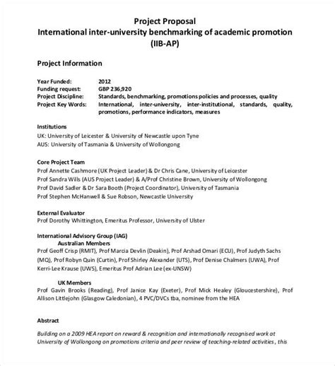 Project Proposal Example University