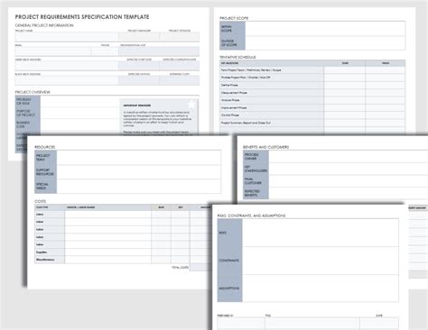 project requirement specification template