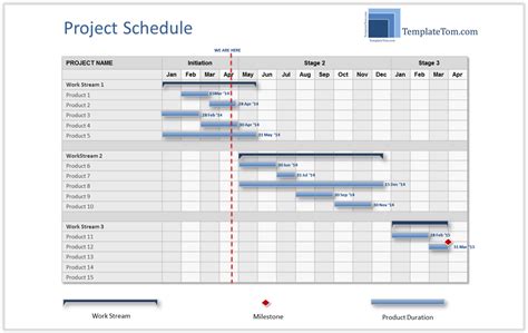 project schedule summary example