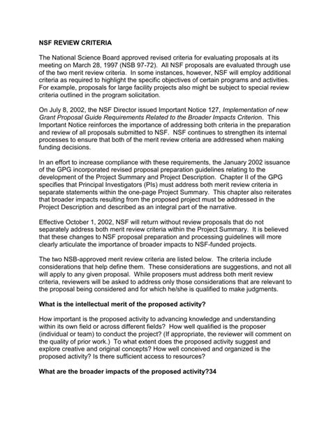 project summary example nsf