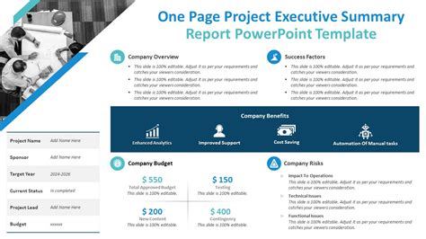project summary example ppt