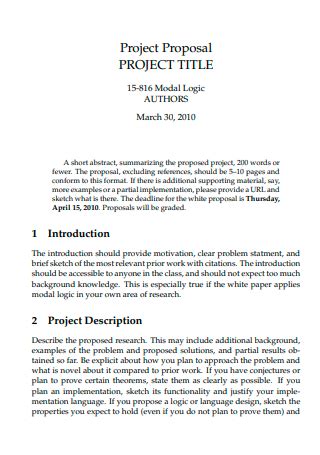 project title examples for students