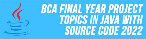 project topics for bca final year in java
