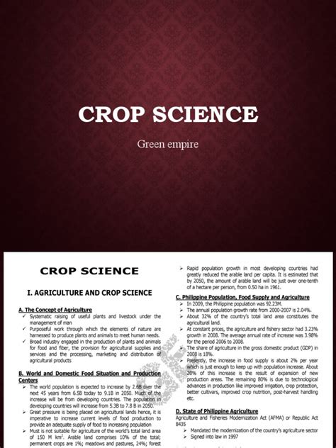 project topics in crop science