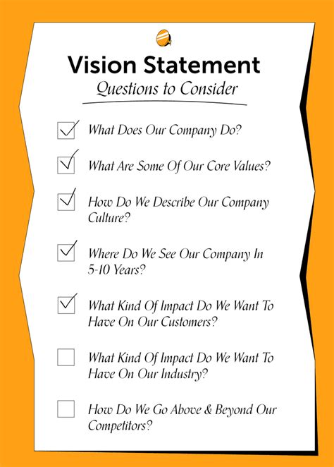 project vision statement examples