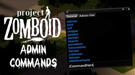 project zomboid admin commands