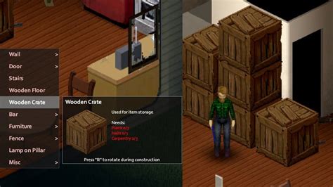 Project Zomboid How To Place Crate