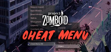 Project Zomboid Multiplayer Cheat Menu