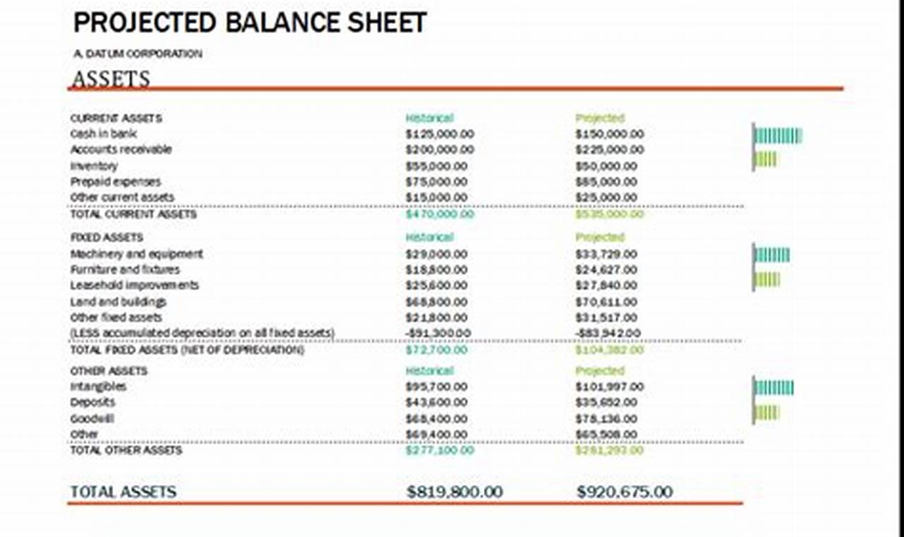 Projected Balance Sheet