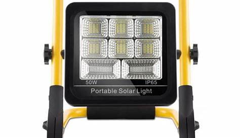 Projecteur LED Portable Rechargeable 50W 5000lm IP65 Jaune