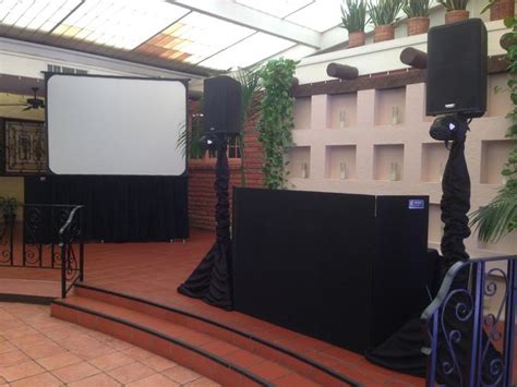 Projection Screen Dj Setup