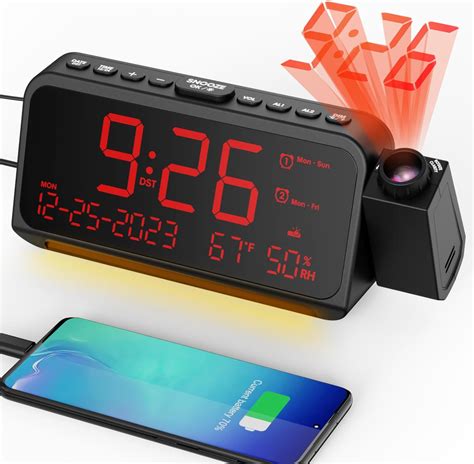 Projector Clock With Light