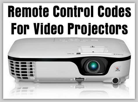 Projector Remote Control Codes