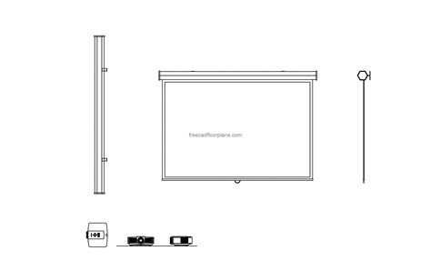 Projector Screen Dwg