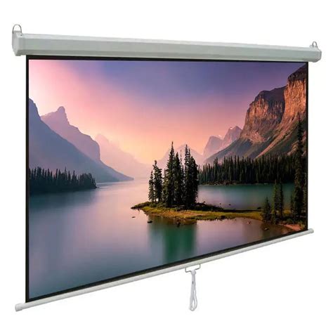 Projector Screen Pull Down Wall Mount