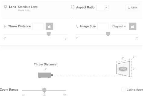 Projector Throw Range Calculator