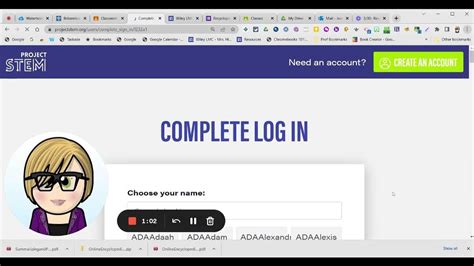 projectstem.org/users/sign up