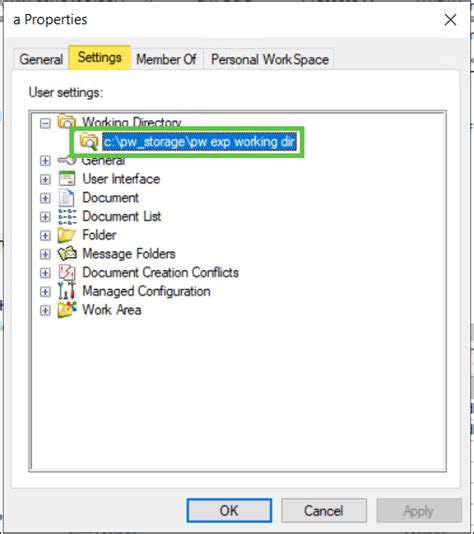Projectwise Working Directory Does Not Exist