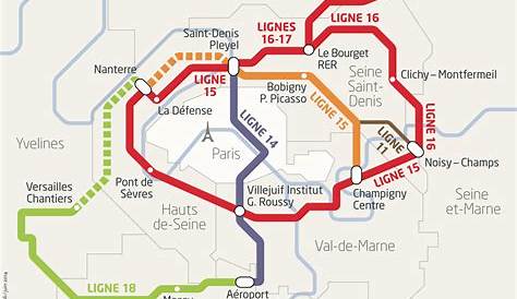 Grand Paris Express layout, FIledeFrance © SGP