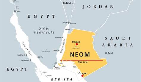 Projet Neom Carte NEOM Saudi Arabia Construction Updates