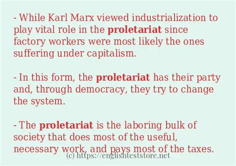 proletariat sentence examples