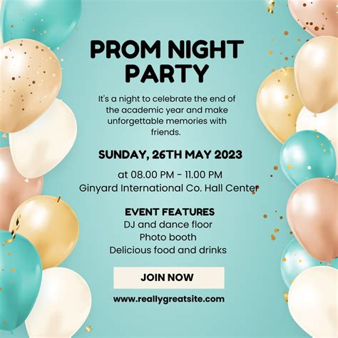 Prom Party Invitations