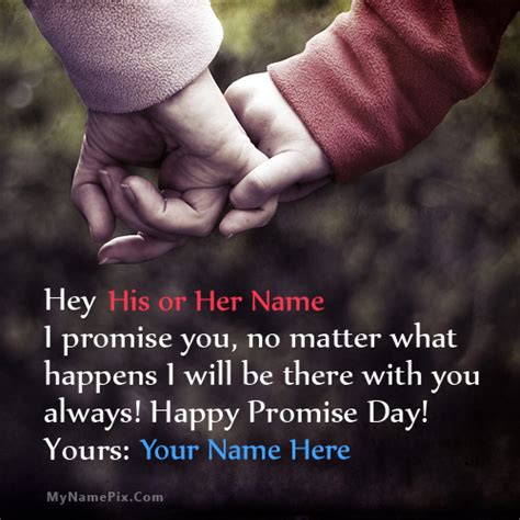 promise day wishes with name images