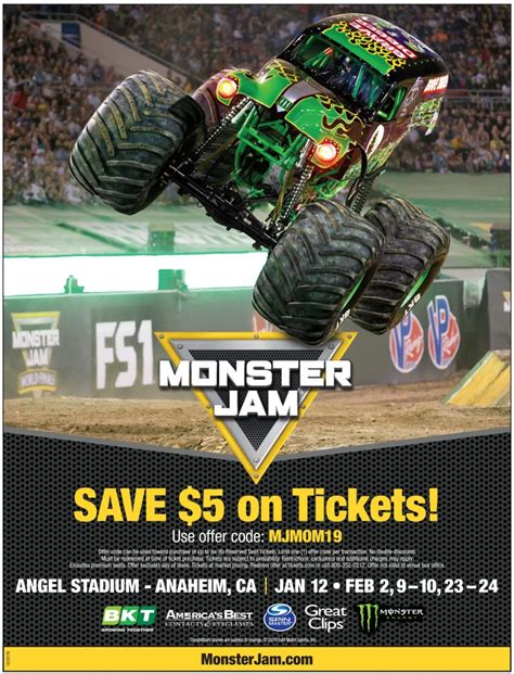 MONSTER JAM! Is Back In SoCal + Ticket Discount Promo Code The