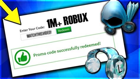 1m Robux Promo Code