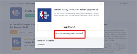 promo code for nba league pass 2023