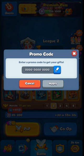 Promo Codes For Rush Royale