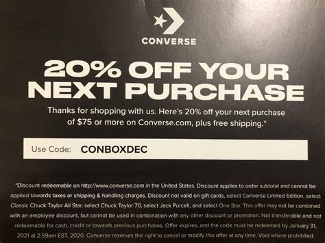 Promo Discount Converse