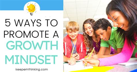 Promote a growth mindset
