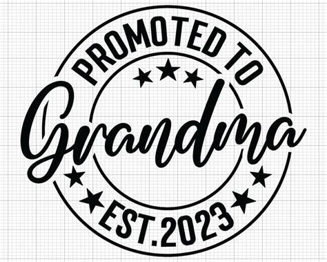 Promoted to Grandma Est. 2022 SVG New Grandma Svg First Etsy
