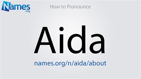 pronounce name aida