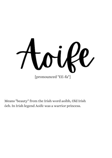 pronounce name aoife