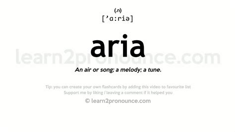pronounce name aria