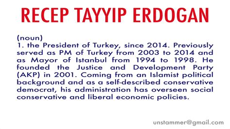 pronounce recep tayyip erdogan in english