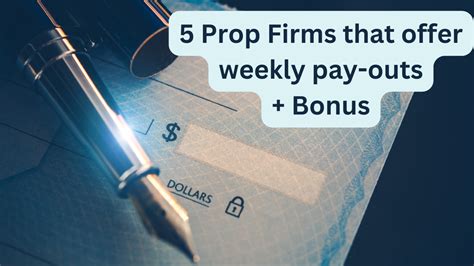 prop firms that pay weekly