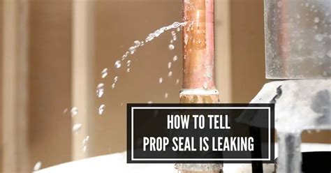 Prop Seal Leaking